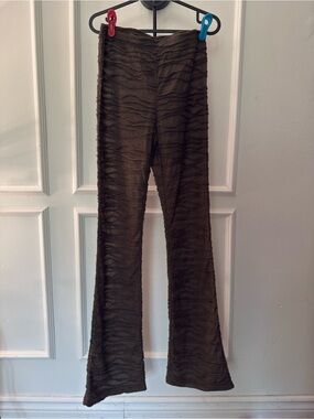 White fox boutique sheer flare pants